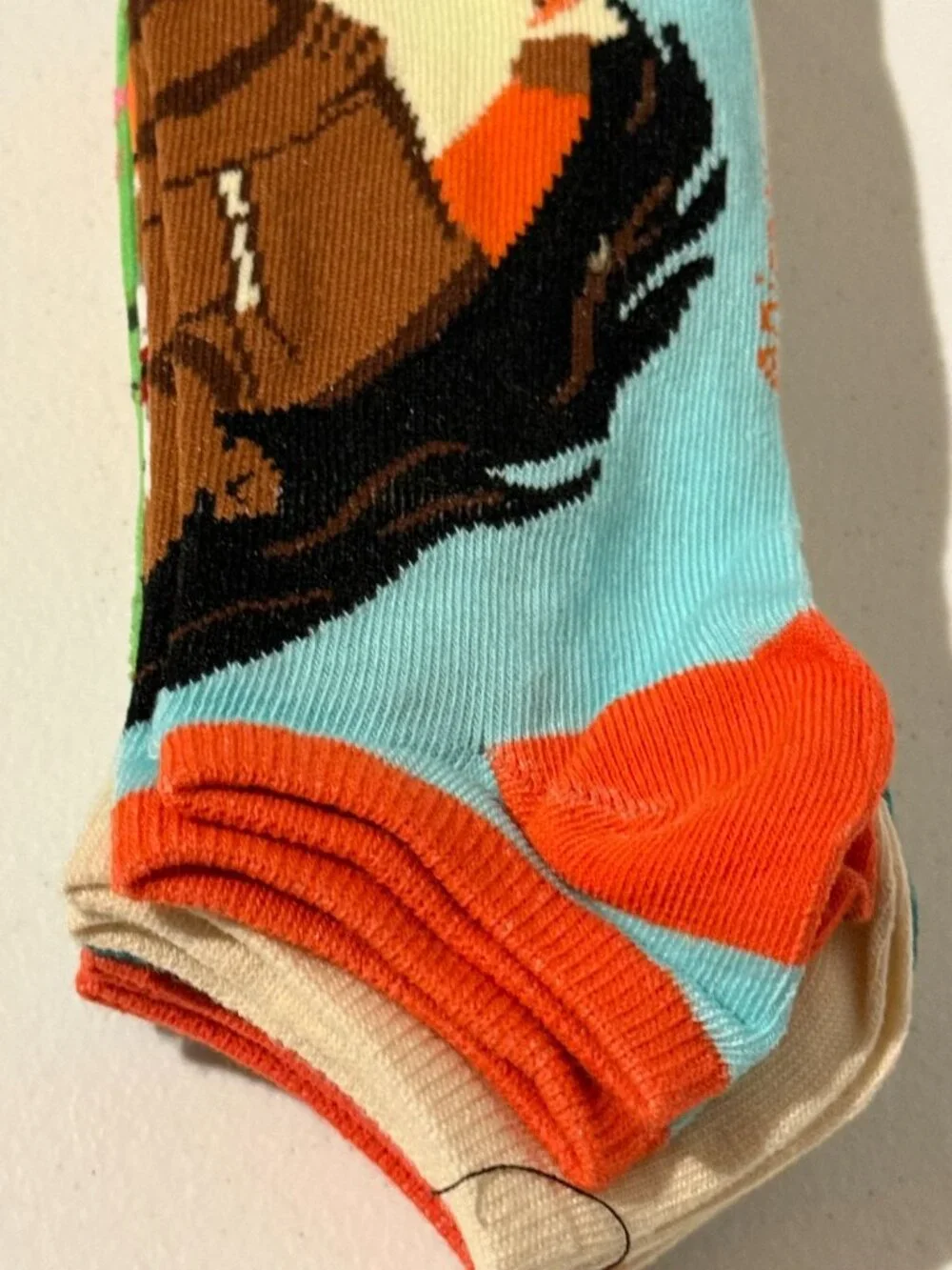 Disney Moana 6 Pair Ankle Socks Womens Shoe Size 9-11 Character NWT